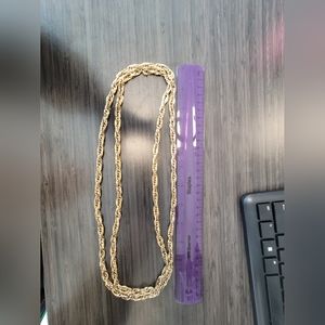 Very long gold color chain